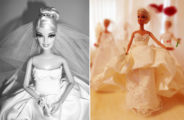 barbie vestita da sposa