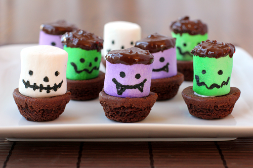 cupcake marshmallow halloween
