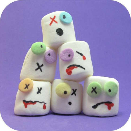 marshmallow halloween zombie