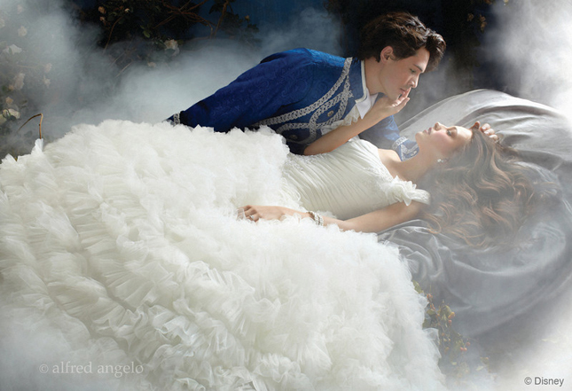 abito da sposa aurora disney alfred angelo