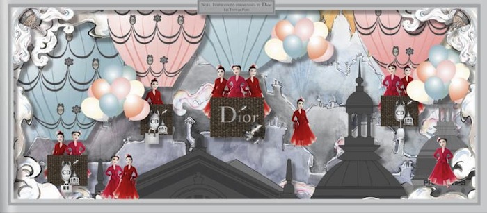 VETRINA DIOR NATALE PRINTEMPS