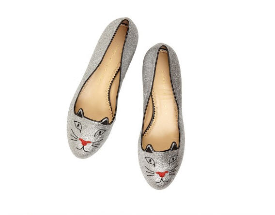 ballerine gatto argento charlotte olympia natale 2012