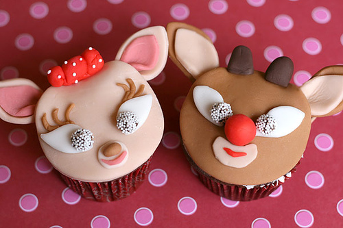 cupcake renne natalizie
