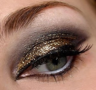 make up capodanno 2013 oro e nero