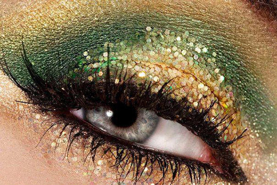 Make-up-capodanno-2013 oro e verde