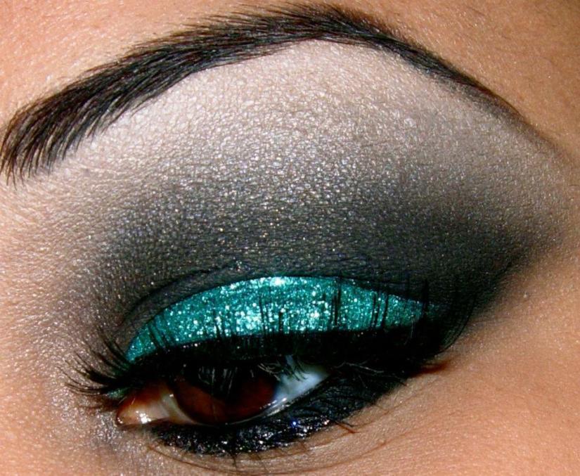 make up glitter verde capodanno 2013