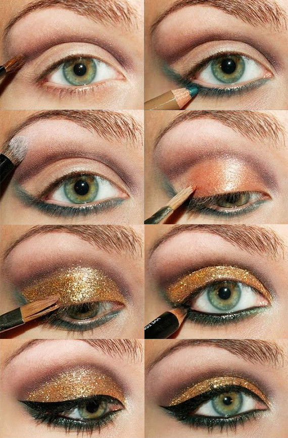 make up oro passo passo 2