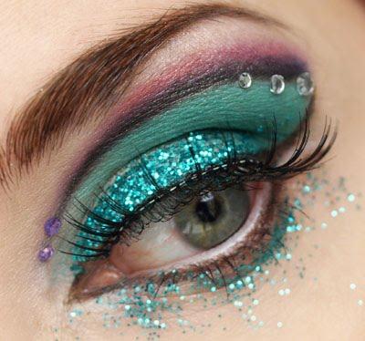 glitters eyes make up