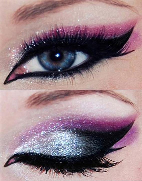 make up viola e argento capodanno 2013