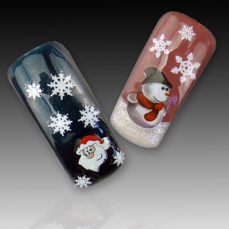 nail art babbo natale
