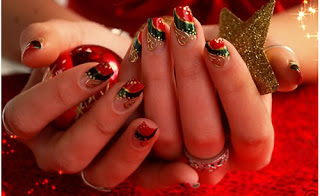 nail art di natale elgante