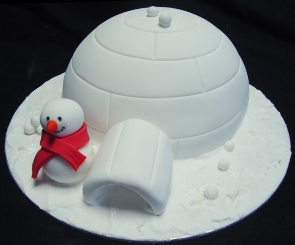 natale torta igloo
