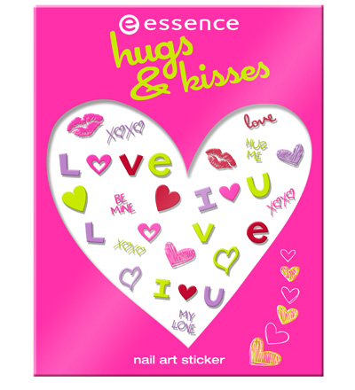 sitcker nail art essence hugs & kisses 2013