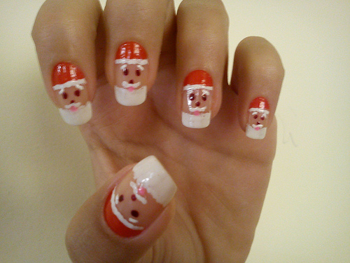 unghie babbo natale