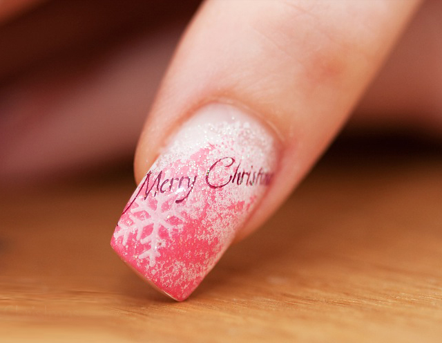 unghie decorate natalizie