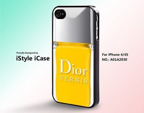 case iphone smalto giallo dior