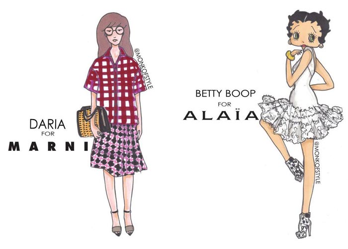 daria per marni e betty boop per alaia