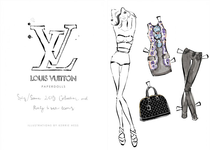 louis vuitton paperdolls