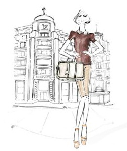 LOUIS VUITTON PAPERDOLLS .