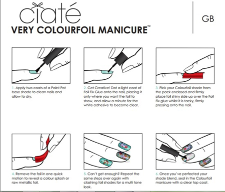 schema applicazione ciatè colourfoil primavera 2013