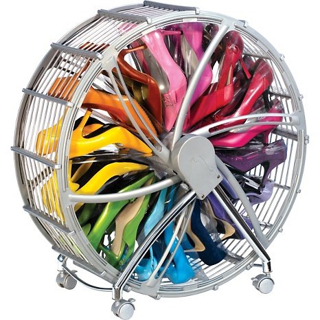 shoe well organizer, ruota di scarpe