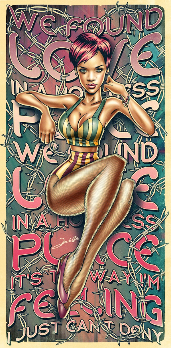 rihanna pinup