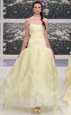 abito da sposa giallo