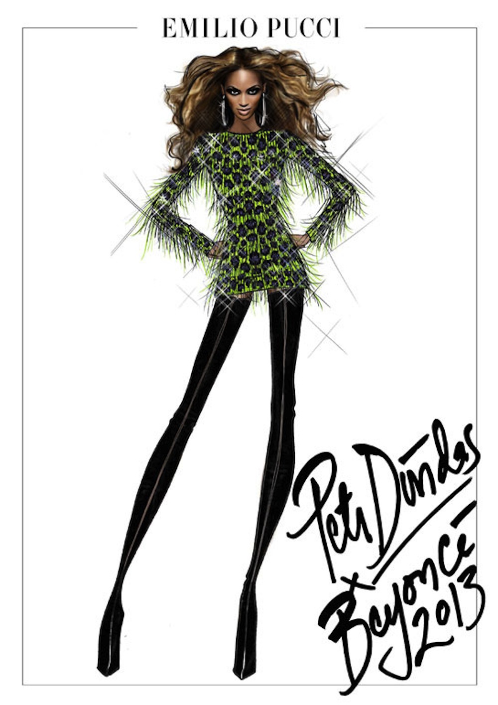 emilio pucci per tour beyoncè