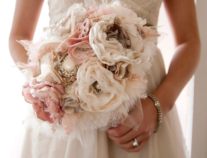 bouquet sposa shabby chic