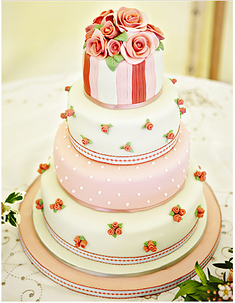 wedding cake shabby chic 16