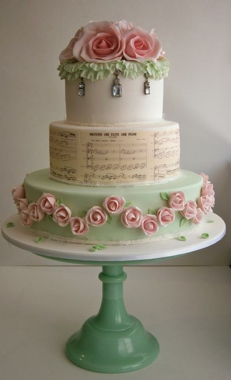 wedding cake shabby chic 2