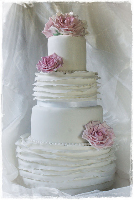 wedding cake shabby chic 3