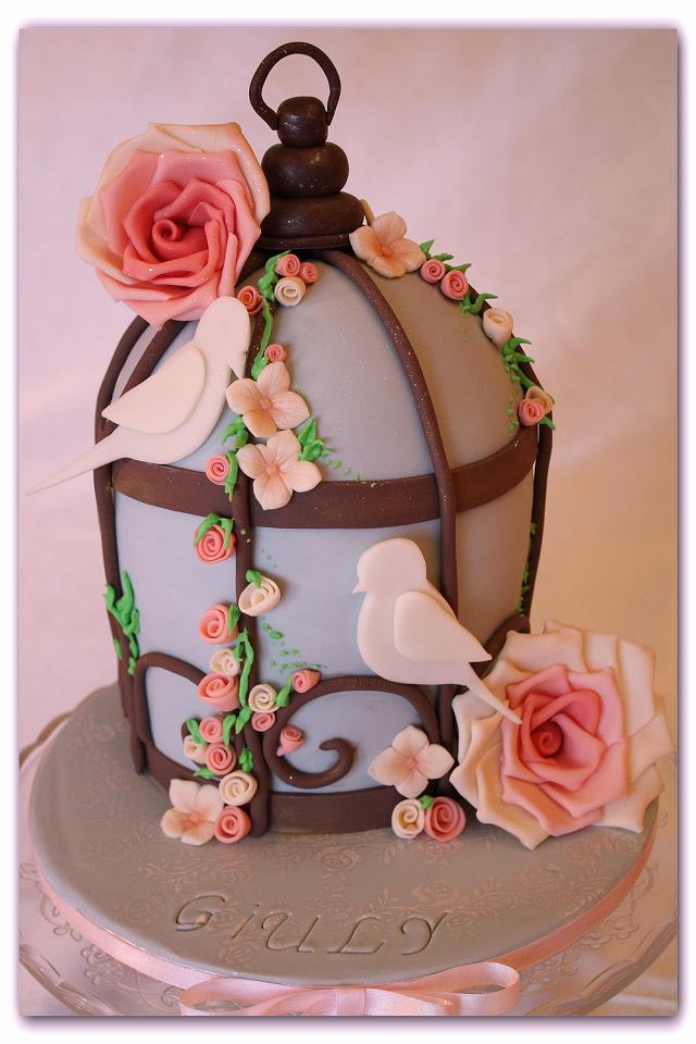 wedding cake shabby chic 4