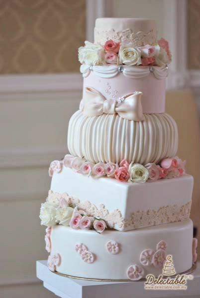 wedding cake shabby chic 22