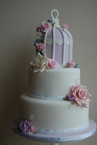 wedding cake shabby chic 29