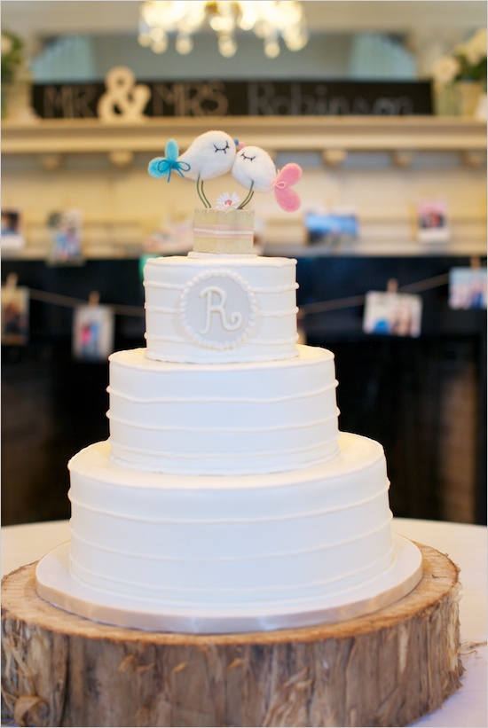 wedding cake shabby chic 37
