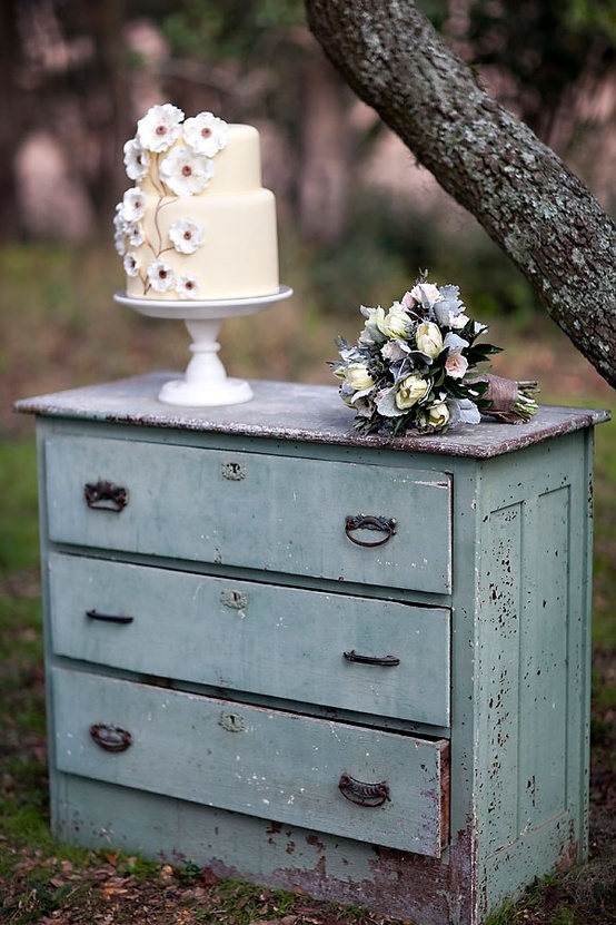wedding cake shabby chic 38