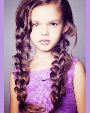 treccie larghe bambina