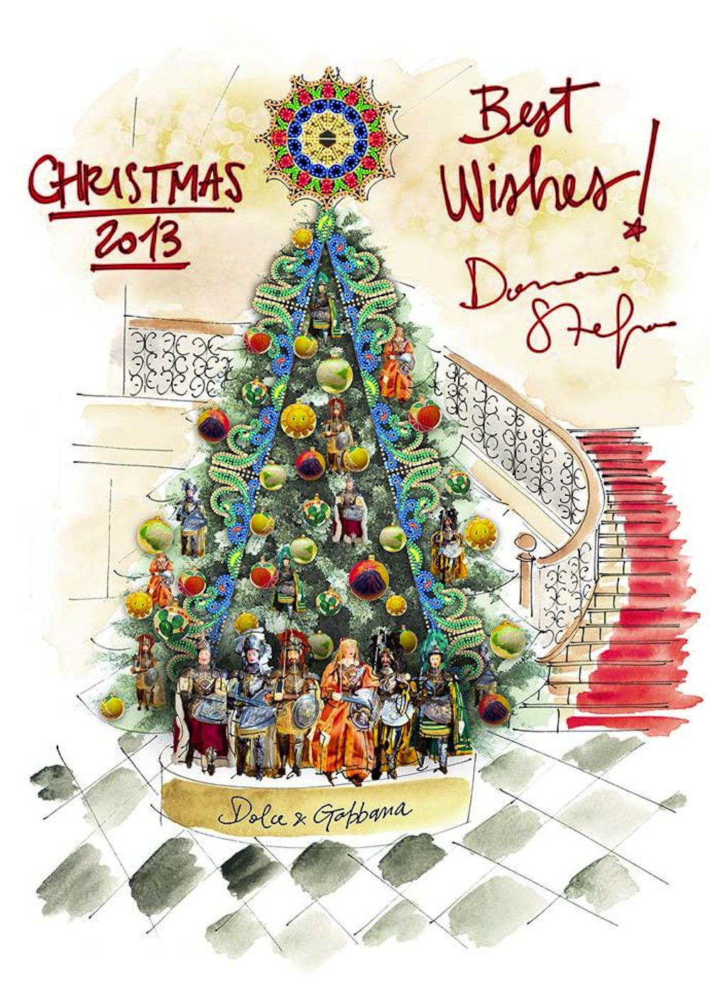 albero di natale claridges by dolce & gabbana