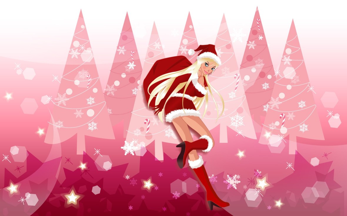 Vector-Christmas-girls-widescreen-43325
