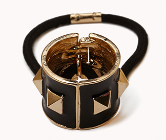 hair cuffs black