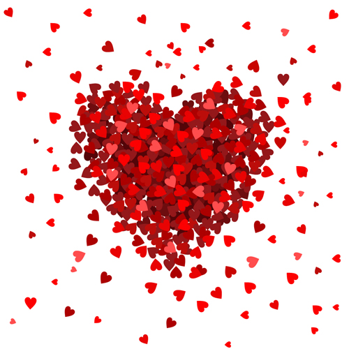 san valentino cuori vector
