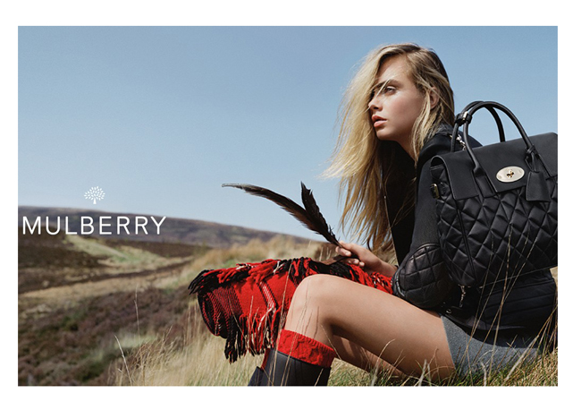 cara delvigne per mulberry inverno 2014