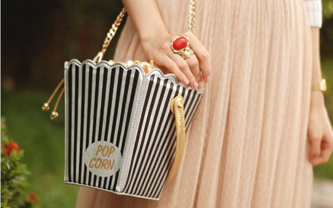 kate spade clutch pop corn