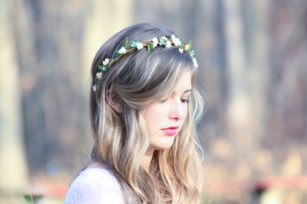 capelli sposa country chic