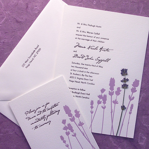 invito matrimonio alla lavanda