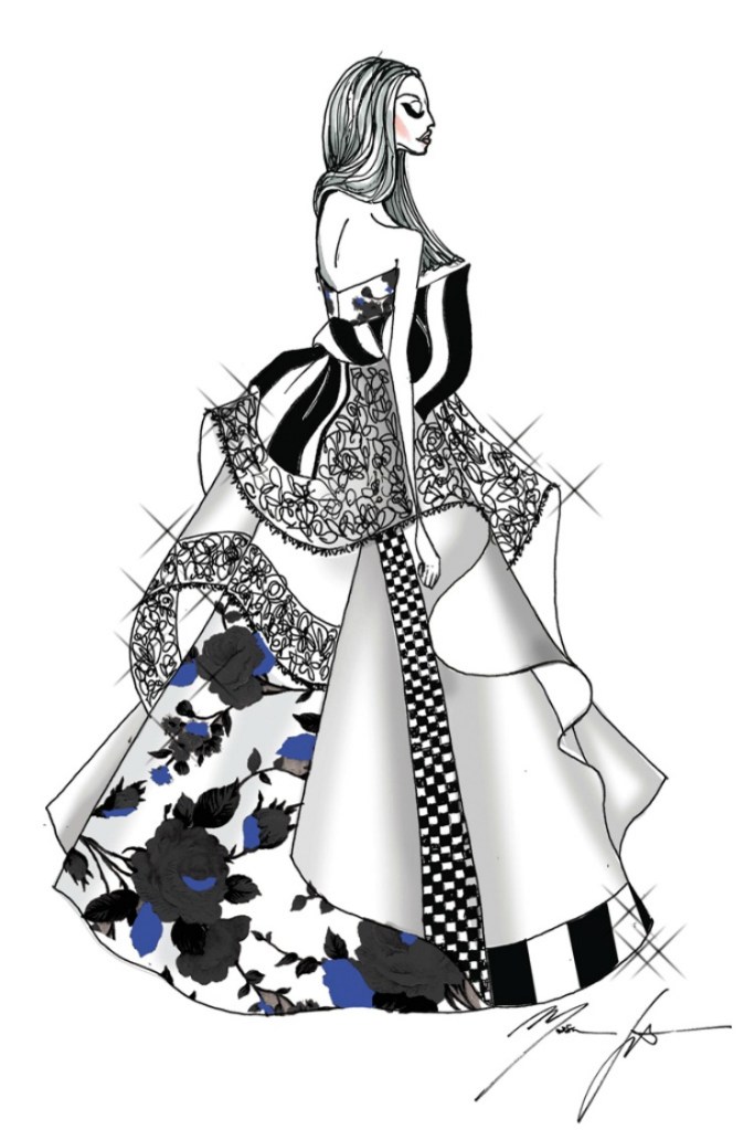 MSGM WEDDING DRESS LADY GAGA