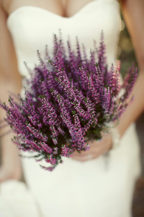 sposa bouquet lavanda