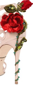 tacco con rose keira d&g