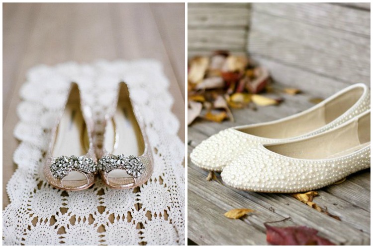 flat wedding shoes
